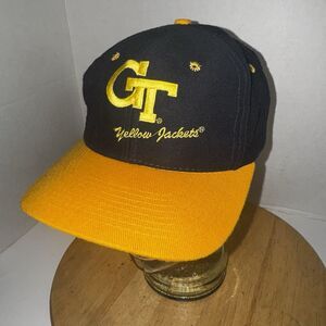 Vintage 80s Georgia Tech GT Yellow Jackets Snapback Hat Cap NCAA